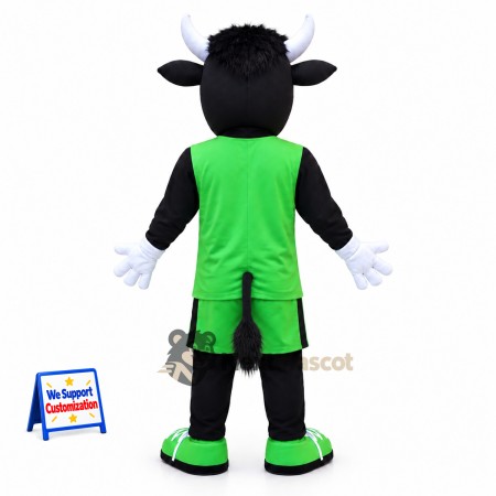 Bull Mascot Costume - Green Uniform Bull Mascot Costume - Green Uniform