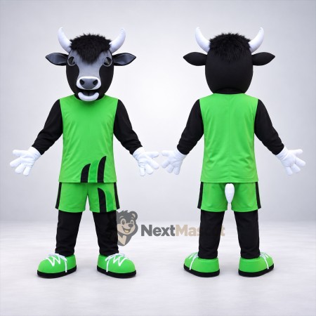 Bull Mascot Costume - Green Uniform Bull Mascot Costume - Green Uniform