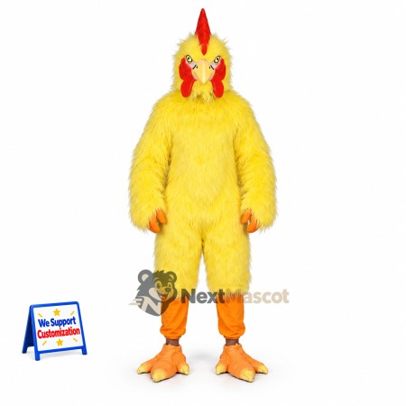 Rooster Mascot Costume - Yellow for Parades