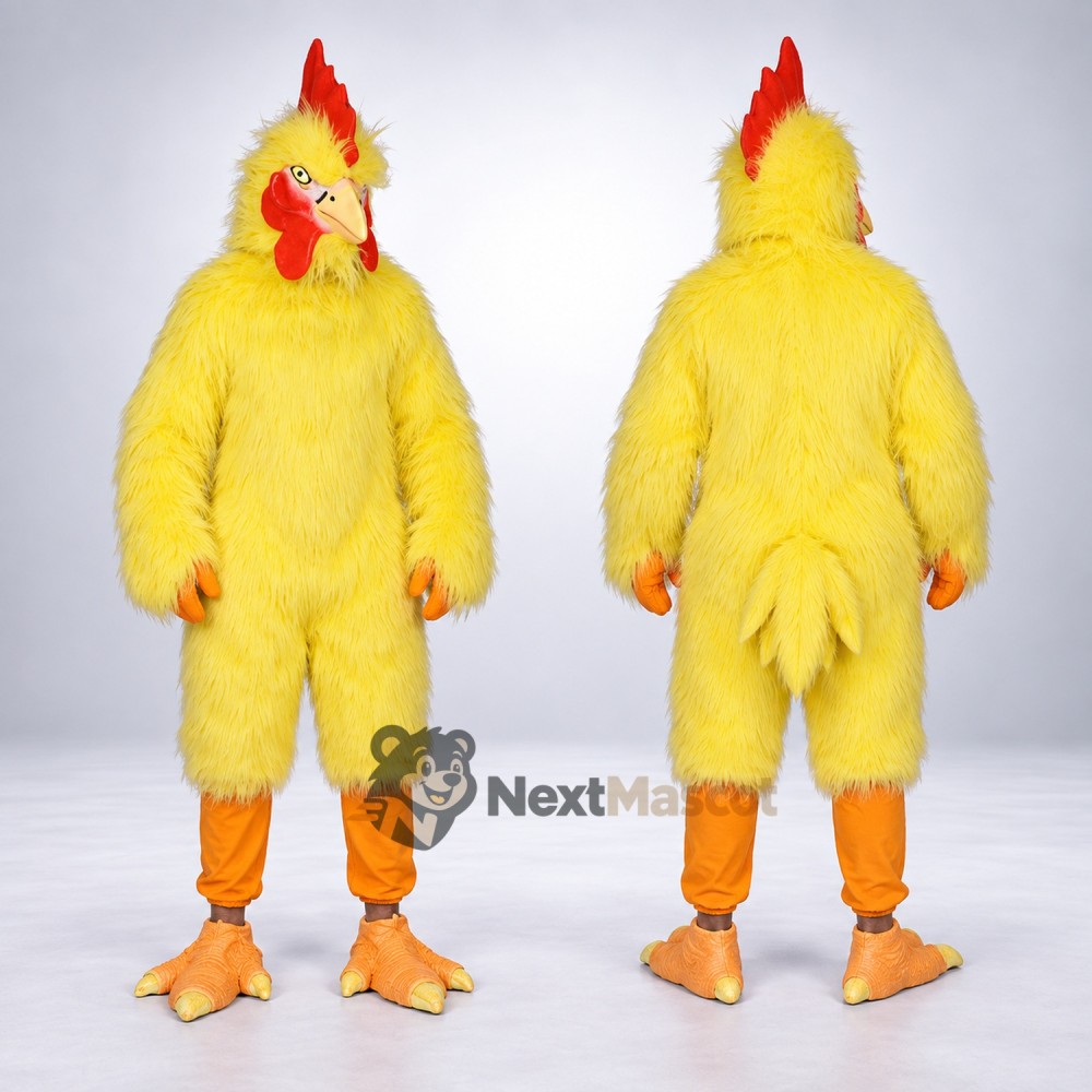 Rooster Mascot Costume - Yellow for Parades