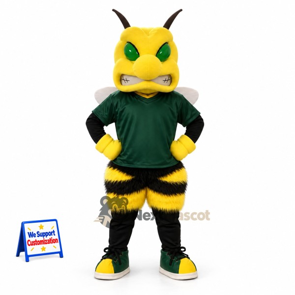 Wasp Mascot Costume - Green Shirt for Parades