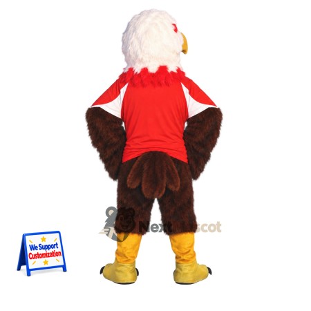 Bald Eagle Mascot Costume - Red Shirt for Parades