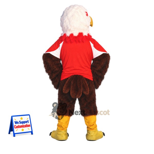 Bald Eagle Mascot Costume - Red Shirt for Parades