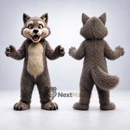 Wolf Mascot Costume - Gray for Carnivals Wolf Mascot Costume - Gray for Carnivals