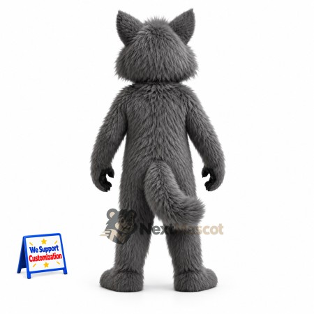 Wolf Mascot Costume - Gray for Family Events Wolf Mascot Costume - Gray for Family Events