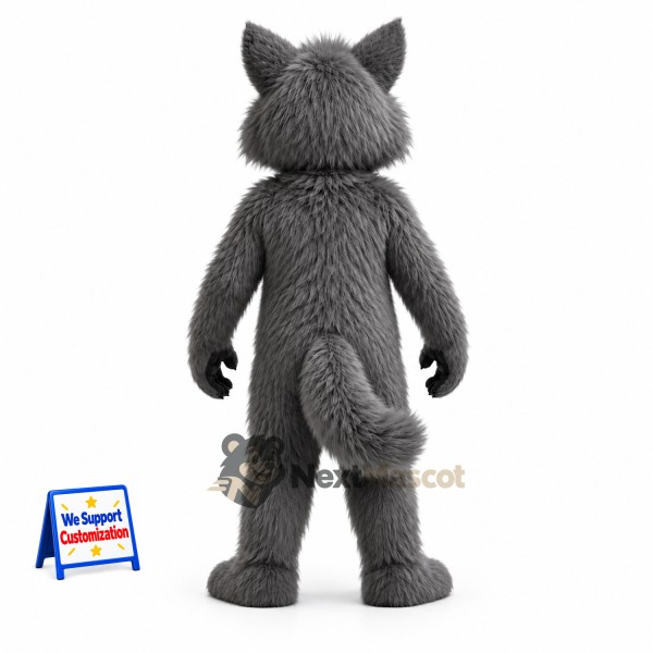 Wolf Mascot Costume - Gray for Family Events