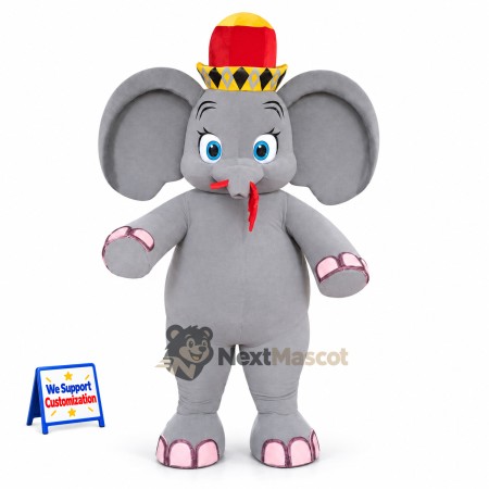 Elephant Mascot Costume - Circus Style