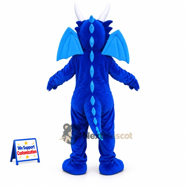 Dragon Mascot Costume - Blue for Parades Dragon Mascot Costume - Blue for Parades