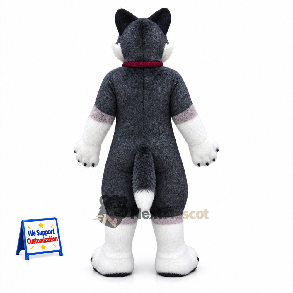 Husky Mascot Costume - Gray for Community Events Husky Mascot Costume - Gray for Community Events
