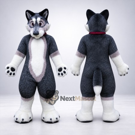 Husky Mascot Costume - Gray for Community Events Husky Mascot Costume - Gray for Community Events