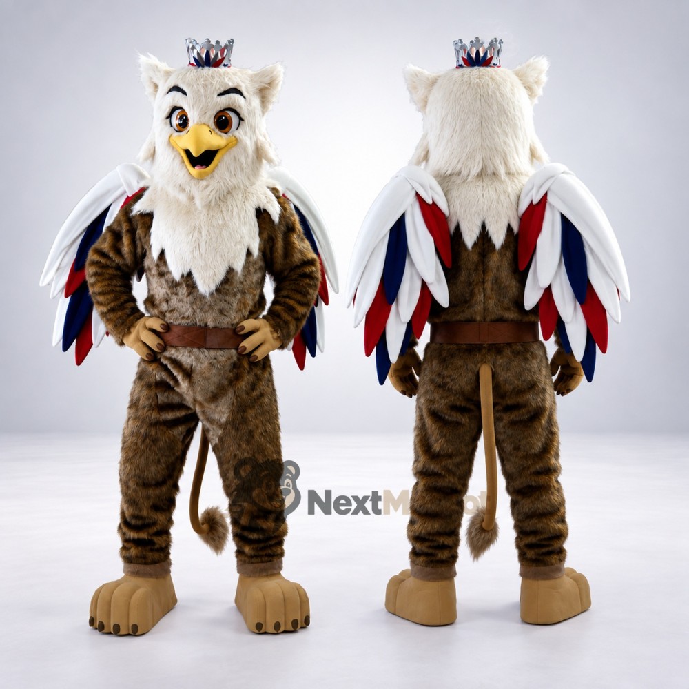 Bald Eagle Mascot Costume - Feather Headdress Bald Eagle Mascot Costume - Feather Headdress