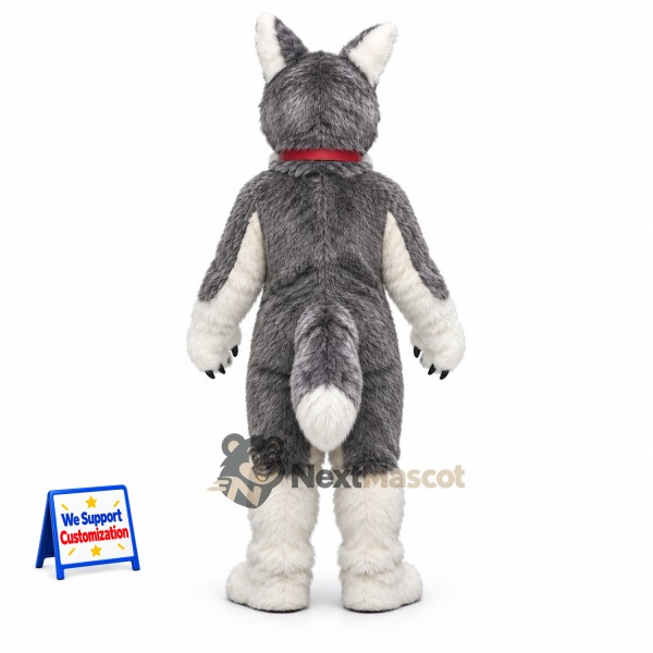 Husky Mascot Costume - Gray for Festivals