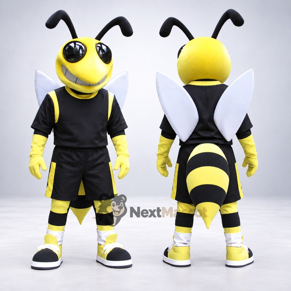 Bee Mascot Costume - Black Uniform Bee Mascot Costume - Black Uniform