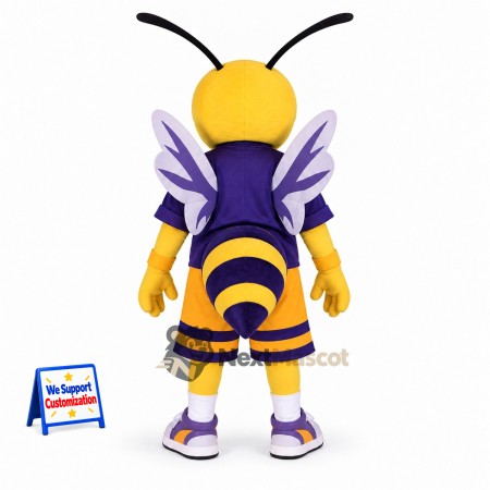 Bee Mascot Costume - Purple Uniform Bee Mascot Costume - Purple Uniform