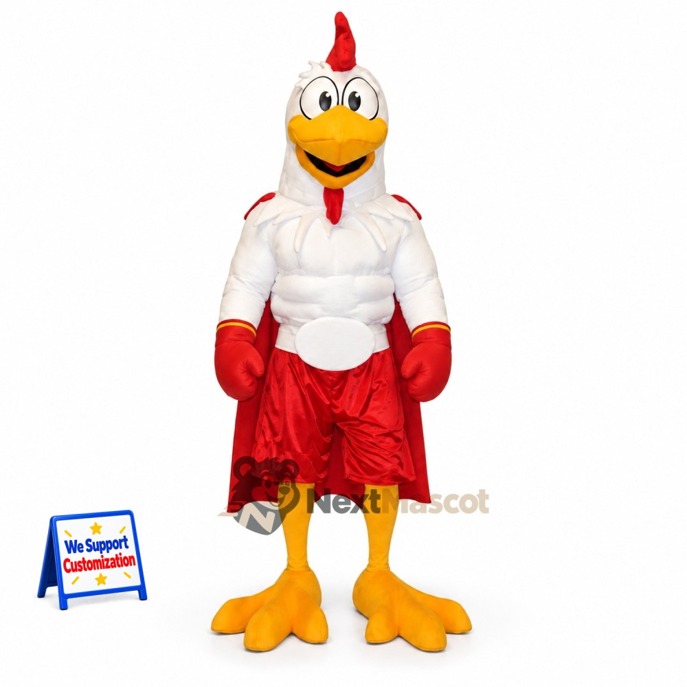 Rooster Mascot Costume - Muscular Rooster Mascot Costume - Muscular