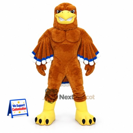 Eagle Mascot Costume - Muscular, Brown for Parades Eagle Mascot Costume - Muscular, Brown for Parades