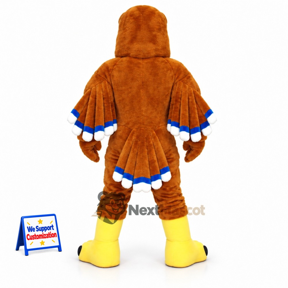 Eagle Mascot Costume - Muscular, Brown for Parades Eagle Mascot Costume - Muscular, Brown for Parades