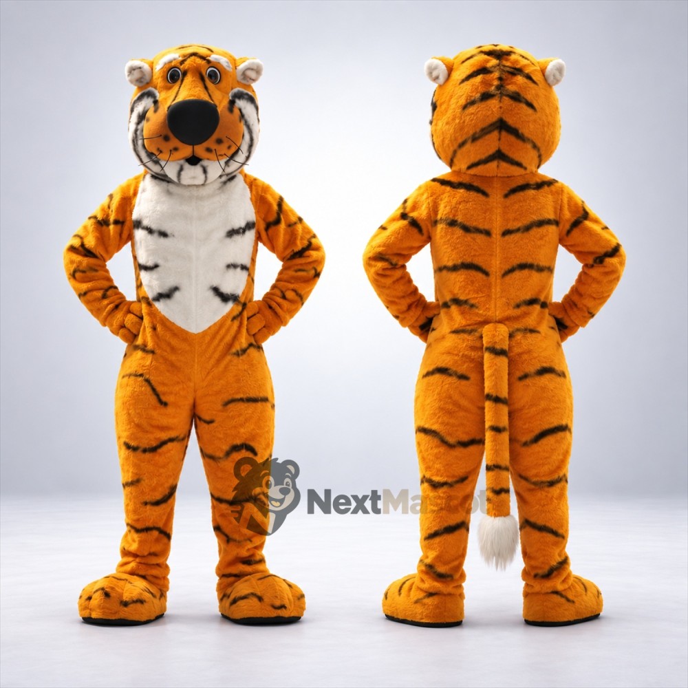 Tiger Mascot Costume - Orange for Community Events Tiger Mascot Costume - Orange for Community Events