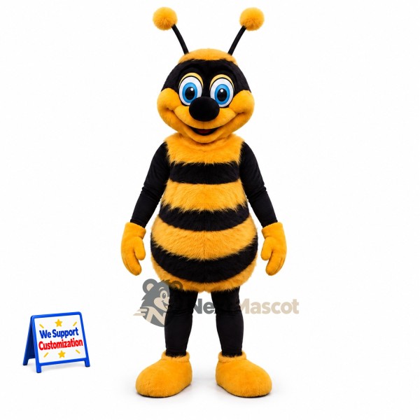 Bee Mascot Costume - Orange and Black
