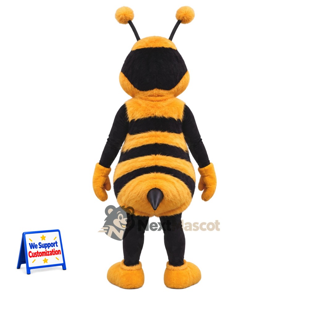 Bee Mascot Costume - Orange and Black Bee Mascot Costume - Orange and Black
