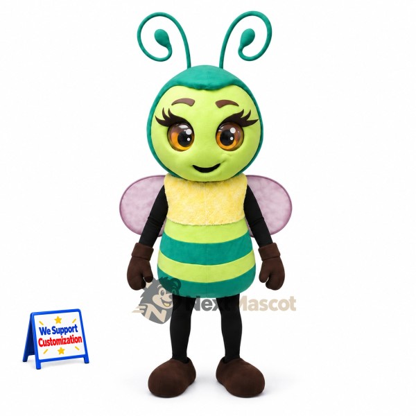 Bee Mascot Costume - Green for Nature Events
