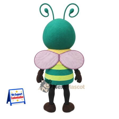 Bee Mascot Costume - Green for Nature Events Bee Mascot Costume - Green for Nature Events