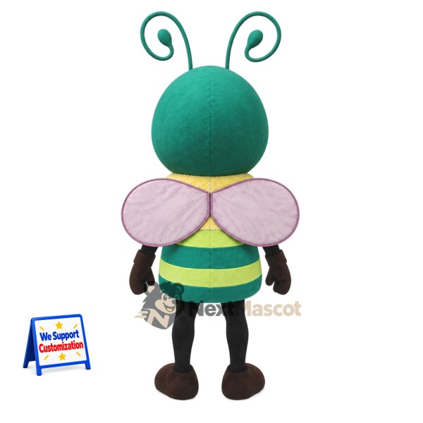 Bee Mascot Costume - Green for Nature Events Bee Mascot Costume - Green for Nature Events