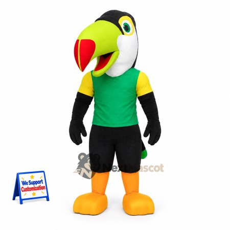 Toucan Mascot Costume - Green Toucan Mascot Costume - Green