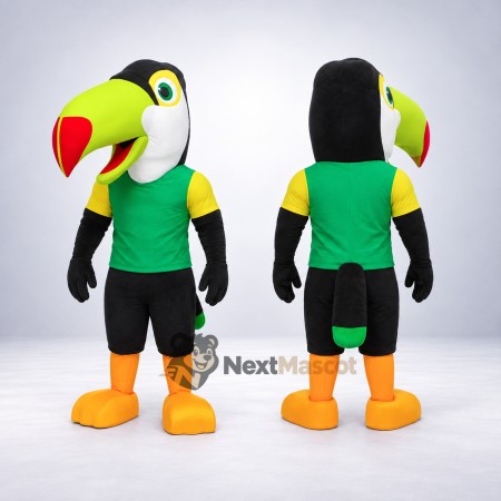 Toucan Mascot Costume - Green Toucan Mascot Costume - Green