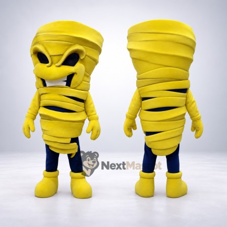 Tornado Mascot Costume - Yellow Tornado Mascot Costume - Yellow