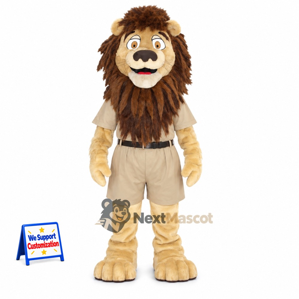 Lion Mascot Costume - Safari Outfit Lion Mascot Costume - Safari Outfit