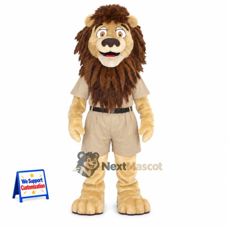 Lion Mascot Costume - Safari Outfit Lion Mascot Costume - Safari Outfit