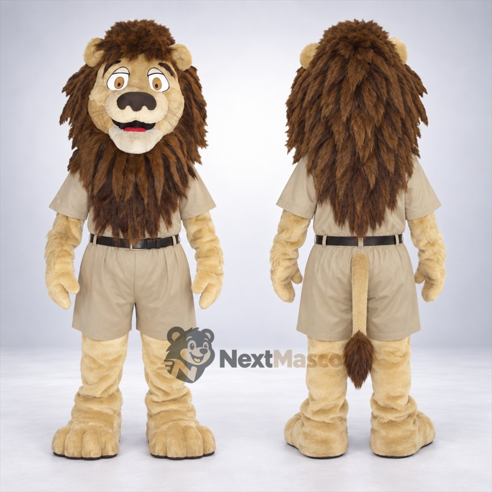 Lion Mascot Costume - Safari Outfit Lion Mascot Costume - Safari Outfit