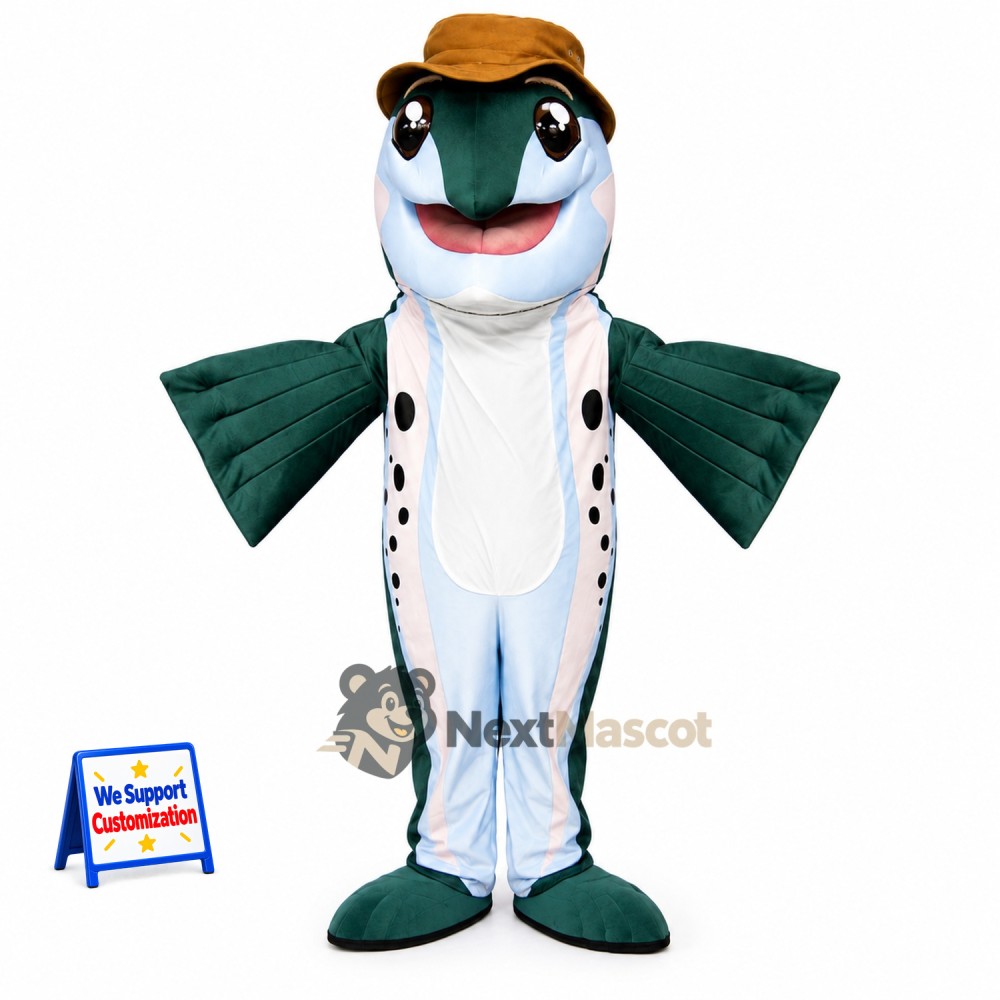 Fish Mascot Costume - Blue Fish Mascot Costume - Blue
