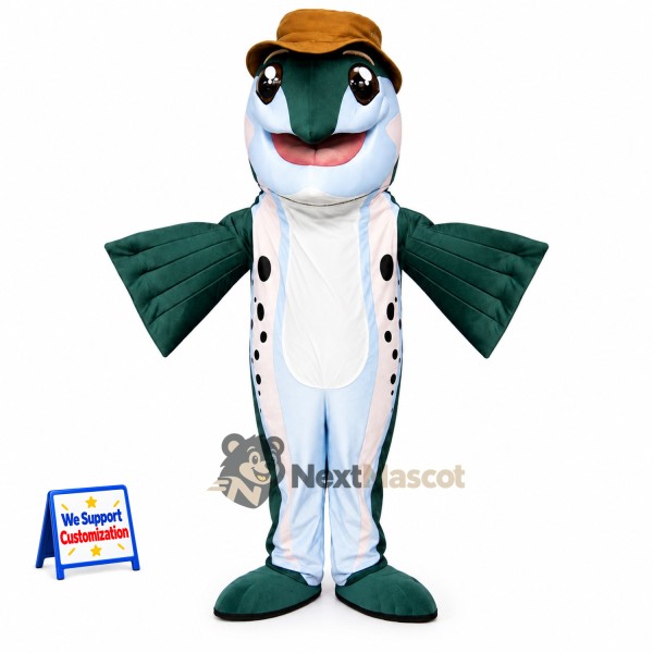 Fish Mascot Costume - Blue