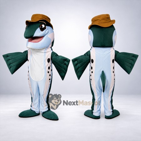 Fish Mascot Costume - Blue Fish Mascot Costume - Blue