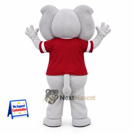 Elephant Mascot Costume - Red Shirt Elephant Mascot Costume - Red Shirt