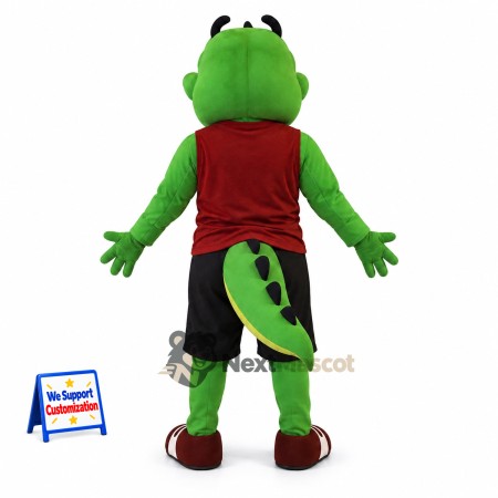 Crocodile Mascot Costume - Red Shirt Crocodile Mascot Costume - Red Shirt