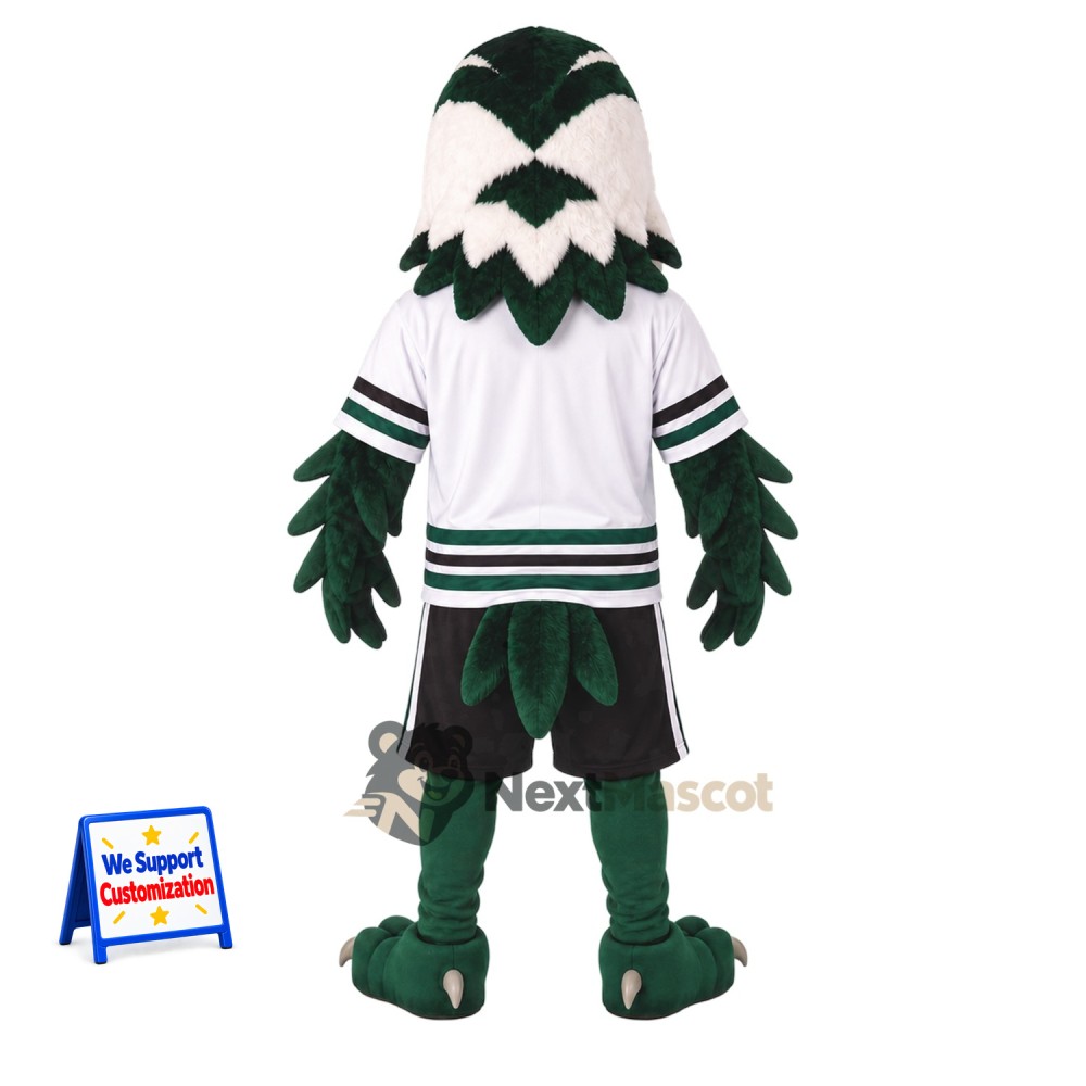 Eagle Mascot Costume - Green, White Shirt for Parades Eagle Mascot Costume - Green, White Shirt for Parades