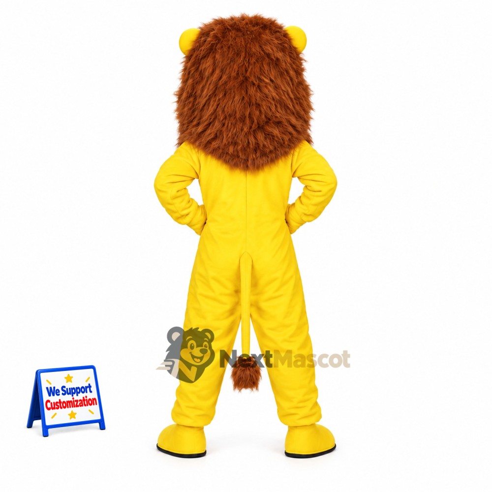 Lion Mascot Costume - Yellow Lion Mascot Costume - Yellow