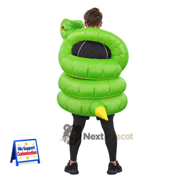 Snake Mascot Costume - Inflatable Snake Mascot Costume - Inflatable