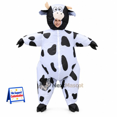 Cow Mascot Costume - Inflatable Cow Mascot Costume - Inflatable