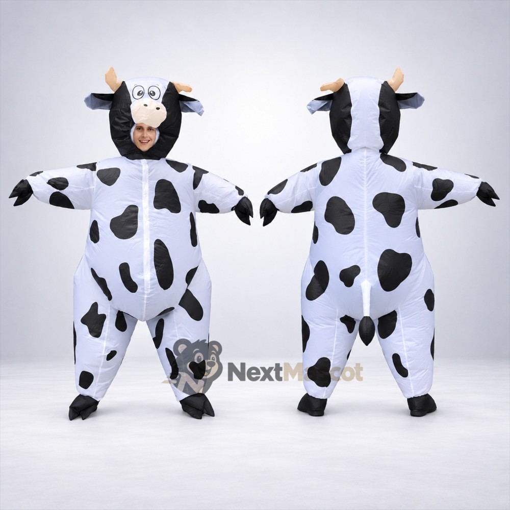 Cow Mascot Costume - Inflatable Cow Mascot Costume - Inflatable