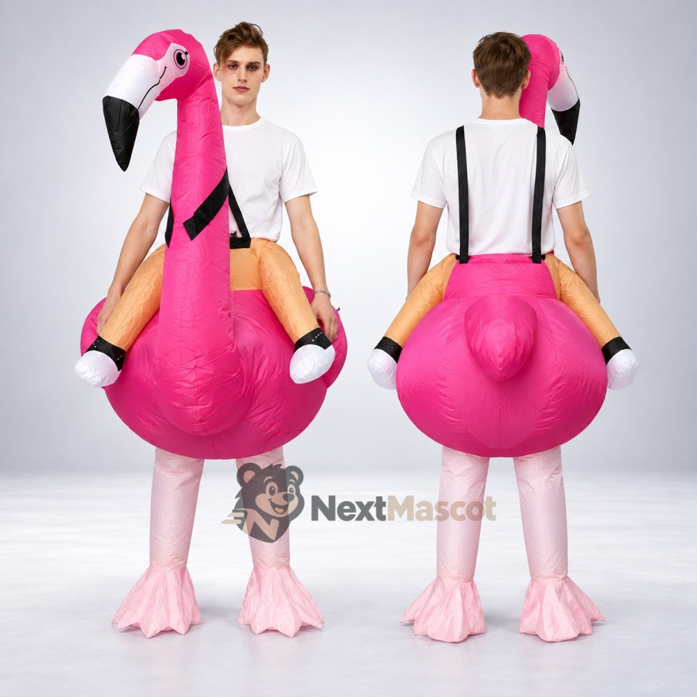 Flamingo Mascot Costume - Inflatable Flamingo Mascot Costume - Inflatable