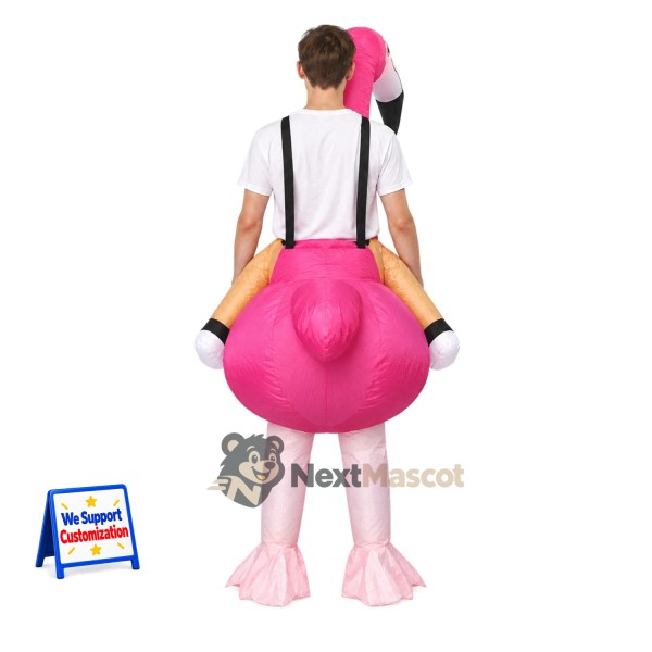 Flamingo Mascot Costume - Inflatable Flamingo Mascot Costume - Inflatable
