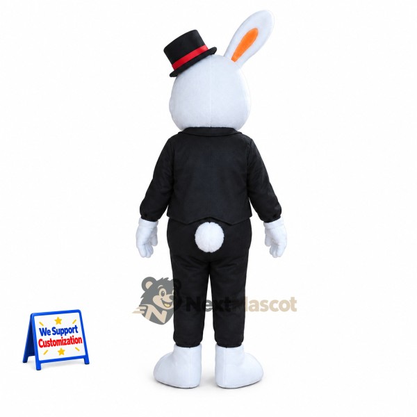 Rabbit Mascot Costume - Tuxedo Rabbit Mascot Costume - Tuxedo