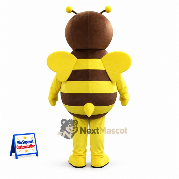 Bee Mascot Costume - Yellow, Brown Stripes Bee Mascot Costume - Yellow, Brown Stripes