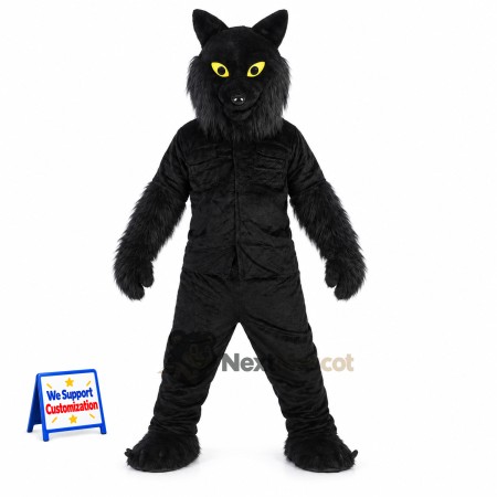 Wolf Mascot Costume - Black (NMA421) Wolf Mascot Costume - Black (NMA421)
