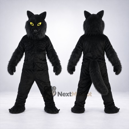 Wolf Mascot Costume - Black (NMA421) Wolf Mascot Costume - Black (NMA421)