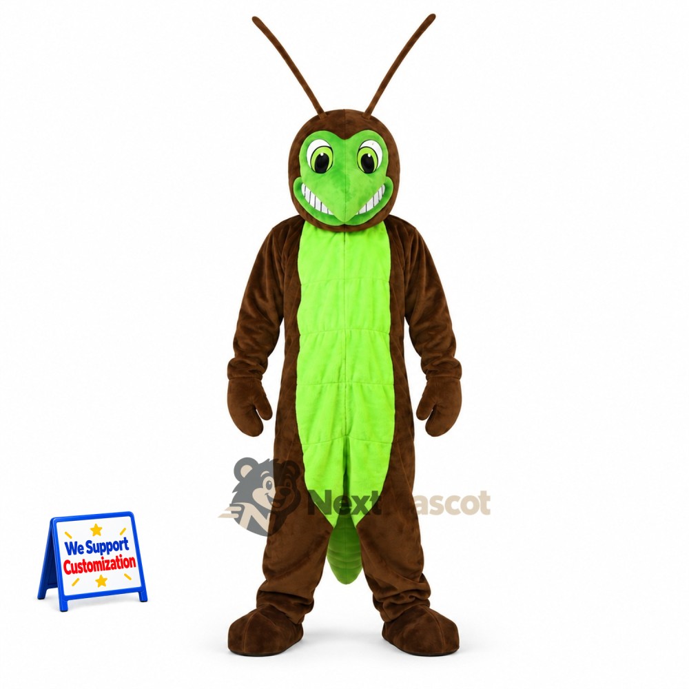 Grasshopper Mascot Costume - Green for School Events Grasshopper Mascot Costume - Green for School Events